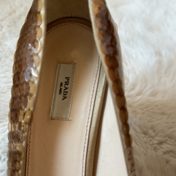 AUTHENTIC PRADA SEQUINED SHOES - Picture 3 of 10